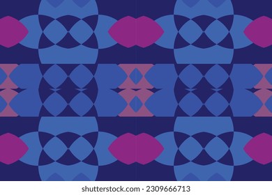Ethnic zigzag pattern in retro colors, Aztec style seamless vector background