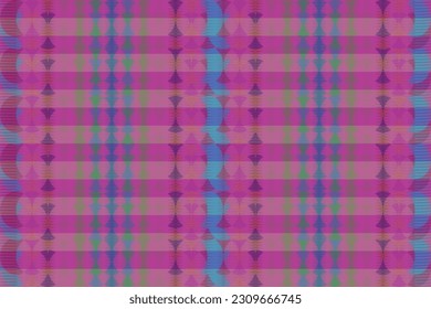 Ethnic zigzag pattern in retro colors, Aztec style seamless vector background