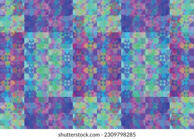 Ethnic zigzag pattern in retro colors, Aztec style seamless vector background
