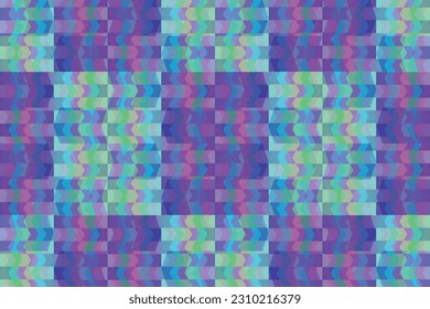 Ethnic zigzag pattern in retro colors, Aztec style seamless vector background