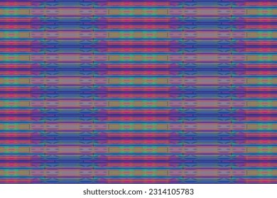 Patrón de zigzag étnico en colores retro, estilo azteca fondo vectorial sin costura