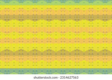 Ethnic zigzag pattern in retro colors, Aztec style seamless vector background