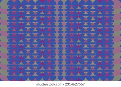 Ethnic zigzag pattern in retro colors, Aztec style seamless vector background