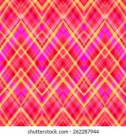 Ethnic zigzag pattern in retro colors, aztec style seamless vector background 