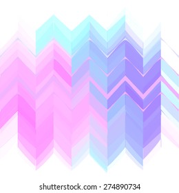 Ethnic zigzag pattern in retro colors, aztec style vector background