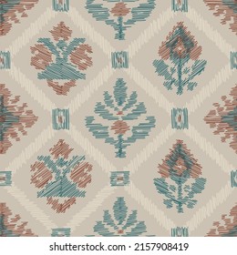 ethnic zigzag seamless pattern on background