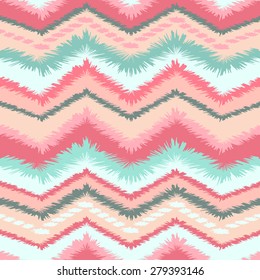 Ethnic zigzag seamless pattern. Vector illustration.