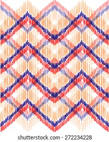 Ethnic zigzag in vector