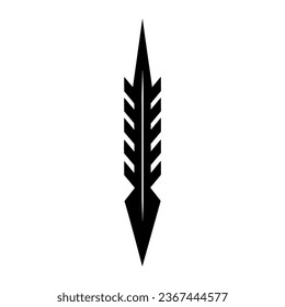 Ethnical black arrow bullet journal elements
