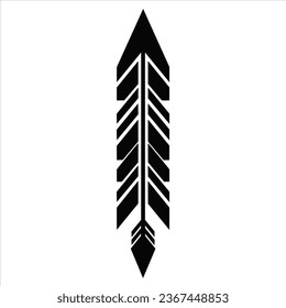Ethnical black arrow bullet journal elements