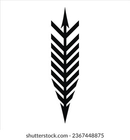 Ethnical black arrow bullet journal elements