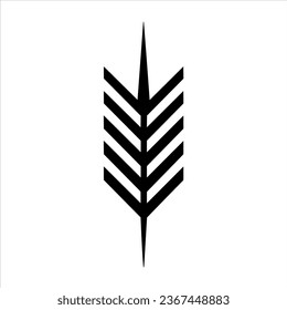 Ethnical black arrow bullet journal elements
