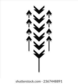 Ethnical black arrow bullet journal elements