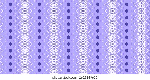 Ethnic-Inspired Seamless Pattern with Geometric and Ornamental Motifs