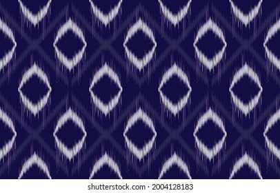 ethnicity ikat seamless pattern geometric ethnic oriental traditional embroidery style.Design for background,carpet,mat,wallpaper,clothing,wrapping,Batik,fabric,Vector illustration.