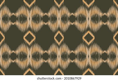 ethnicity ikat seamless pattern geometric ethnic oriental traditional embroidery style.autumn Design for background,carpet,mat,wallpaper,clothing,wrapping,Batik,fabric,Vector illustration.