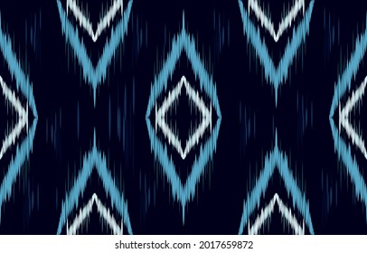 ethnicity ikat seamless pattern geometric ethnic oriental traditional embroidery style.Design for background,carpet,mat,wallpaper,clothing,wrapping,Batik,fabric,Vector illustration.