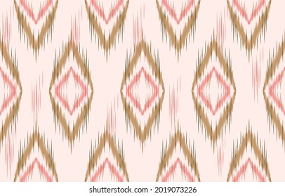 etnicidad ikat patrón sin fisuras estilo geométrico étnico oriental tradicional bordado. Diseño para fondo, alfombra, alfombra, papel pintado, ropa, envoltura, batik, tela, ilustración vectorial.