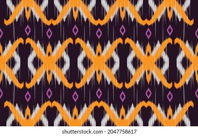 etnicidad ikat patrón sin fisuras estilo geométrico étnico oriental tradicional bordado. Diseño para fondo, alfombra, alfombra, papel pintado, ropa, envoltura, batik, tela, ilustración vectorial.