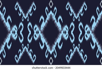 ethnicity ikat seamless pattern geometric ethnic oriental traditional embroidery style.Design for background,carpet,mat,wallpaper,clothing,wrapping,Batik,fabric,Vector illustration.