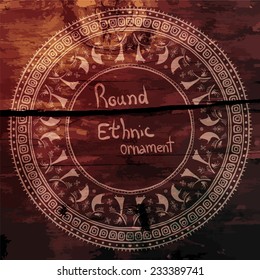 ethnicity round ornament, girl-bird