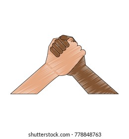 Ethnics hands symbol