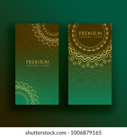 ethnics mandala banner card vector