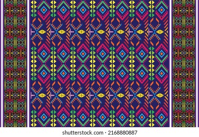 Ethnic-style seamless vector pattern. Tribal motif on a geometric background. Printing ornaments for paper, wallpaper, covers, textiles, fabric, apparel, and other materials