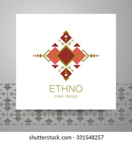 Ética - identidad corporativa. Diseño de plantilla de logotipo.