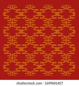 Ethno design blocks, aztecs colorful eps