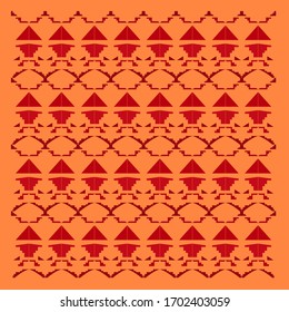 Ethno design elements, aztecs colorful eps