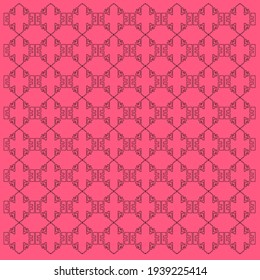 Ethno Design Ornaments, Aztecs black pink