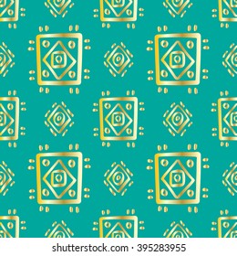 Ethno seamless pattern, boho ornament. Tribal art print, background for fabric design, wallpaper, wrapping.