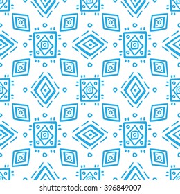 Ethno seamless pattern, boho ornament. Tribal art print, background for fabric design, wallpaper, wrapping.