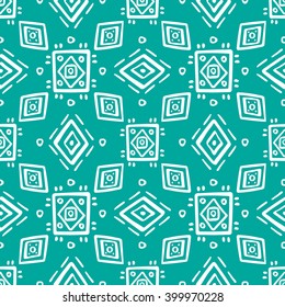 Ethno seamless pattern, boho ornament. Tribal art print, background for fabric design, wallpaper, wrapping.