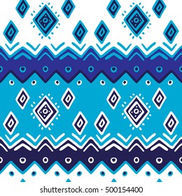 Ethno seamless pattern, boho ornament. Tribal art print, background for fabric design, wallpaper, wrapping.