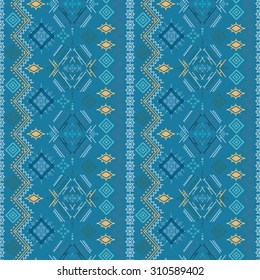 Ethno seamless pattern. Ethnic boho ornament. Tribal art print, repeatable background. Fabric design, wallpaper, wrapping
