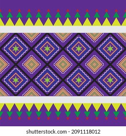 Ropa etónica patrón de diseño tradicional para el fondo o la tela.  
