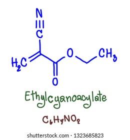 Ethyl cyanoacrylate (ECA), a cyanoacrylate ester, is an ethyl ester of 2-cyano-2-propenoic acid. It is a colorless liquid with low viscosity and a faint sweet smell