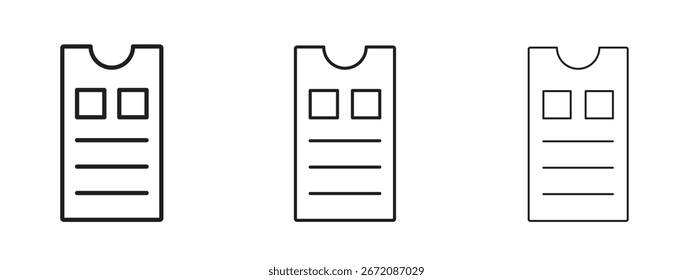 Eticket icon. Simple element illustration. Can be used for web and mobile.