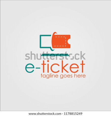 e-ticket Logo Template Design