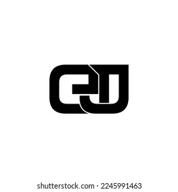 etj typography letter monogram logo design