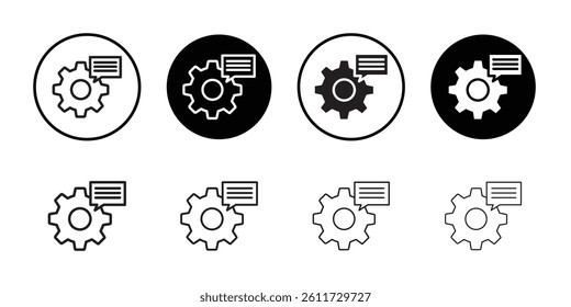 ETL icon Flat simple outline set