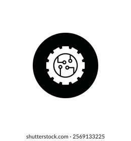 ETL icon Vector flat thin line illustration