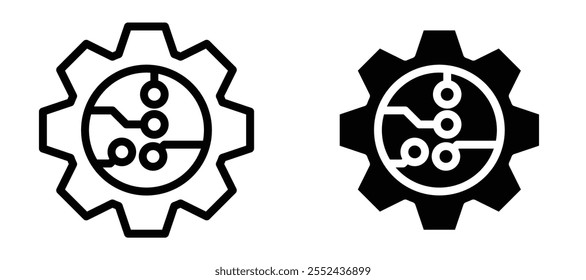 ETL liner icon vector set.