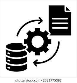 Etl Process Icon Element For Design