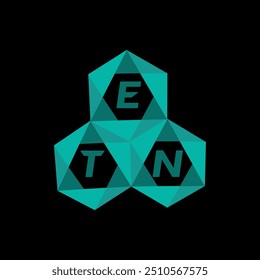 ETN creative minimalist letter logo. ETN unique vector initials alphabet letter logo design
