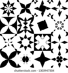 Etnic geometric seamless pattern islamic graphic ornament