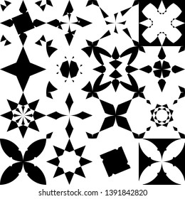 Etnic geometric seamless pattern islamic graphic ornament