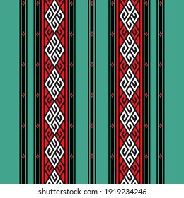 etnik tenun pattern design vector